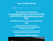 Tablet Screenshot of drgregcumberford.com